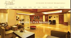 Desktop Screenshot of parkresidency.in