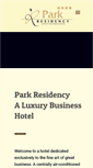 Mobile Screenshot of parkresidency.in