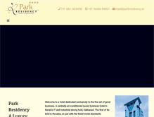 Tablet Screenshot of parkresidency.in